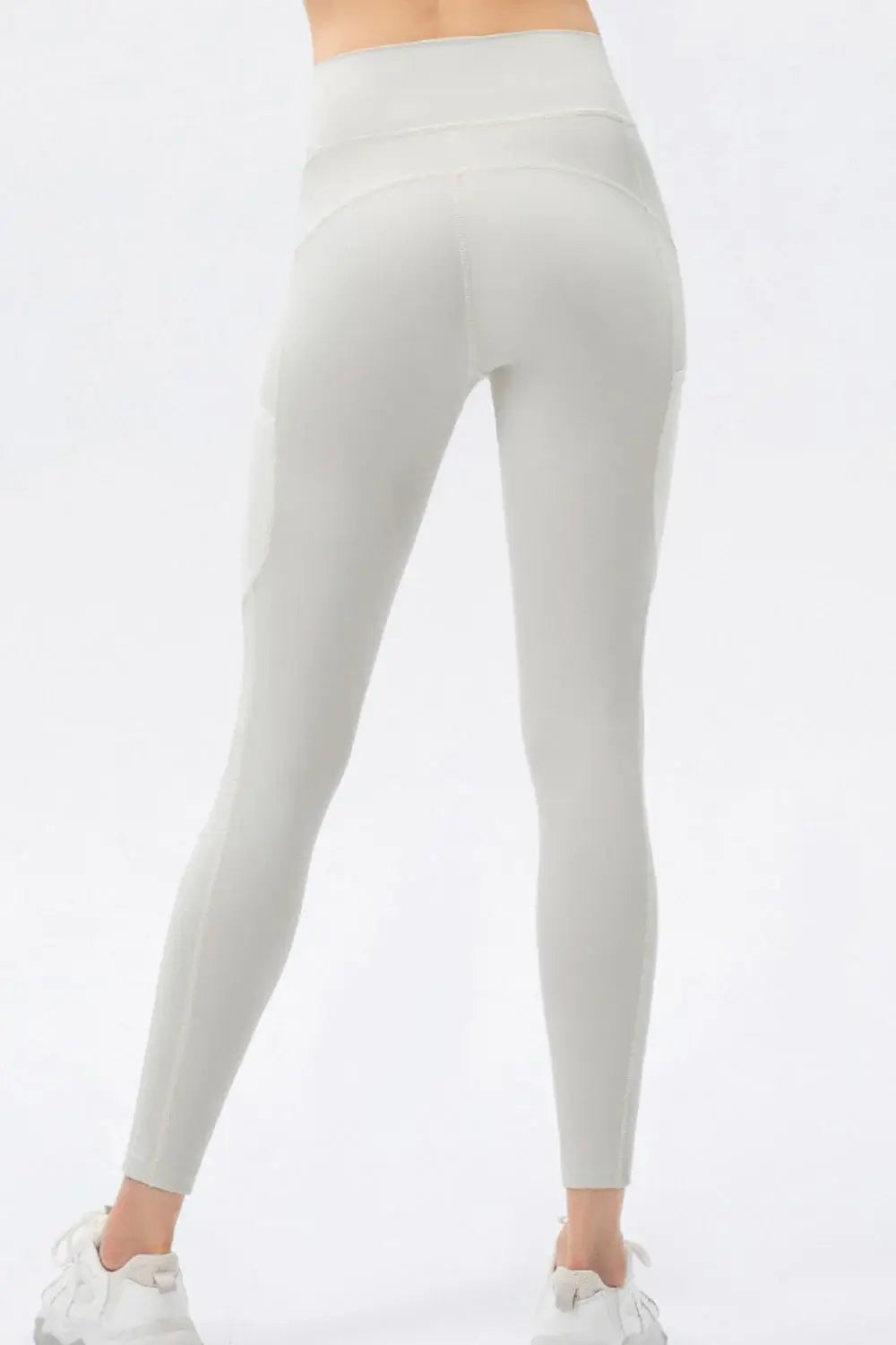 High Waist Slim Fit Long Sports Pants - Trendsi - Flyclothing LLC