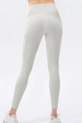 High Waist Slim Fit Long Sports Pants - Trendsi - Flyclothing LLC