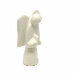 Soapstone Angel Sculpture, Natural Stone - Flyclothing LLC