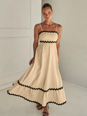 Spaghetti Strap Maxi Dress - Flyclothing LLC