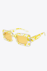 Tortoiseshell Rectangle Polycarbonate Sunglasses - Trendsi - Flyclothing LLC
