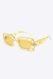 Tortoiseshell Rectangle Polycarbonate Sunglasses - Trendsi - Flyclothing LLC