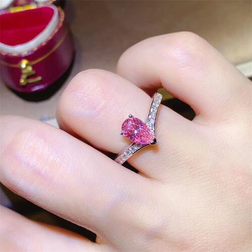 1 Carat Moissanite 925 Sterling Silver Ring - Trendsi