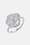 3.4 Carat Moissanite Flower Shape Ring - Trendsi