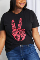 mineB Full Size Graphic Tunic T-Shirt - Trendsi - Flyclothing LLC