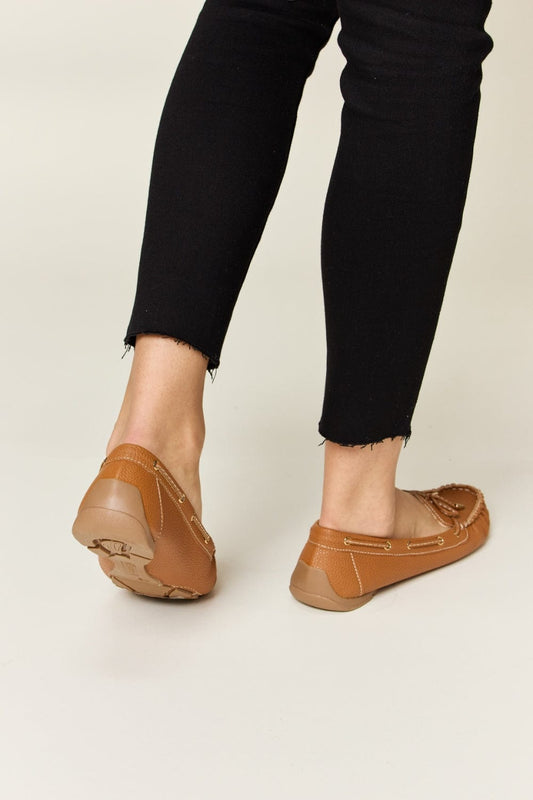 Forever Link Bow Decor Flat Loafers - Trendsi