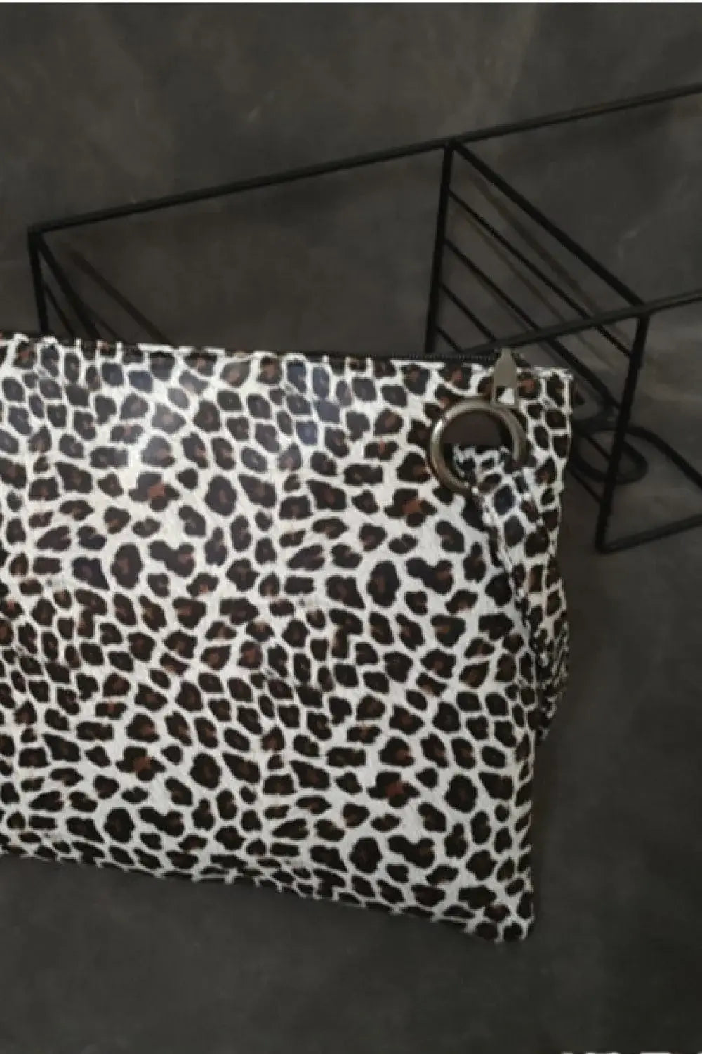 Leopard PU Leather Clutch - Trendsi - Flyclothing LLC