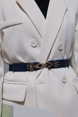 Alloy Buckle Elastic Belt - Trendsi - Flyclothing LLC