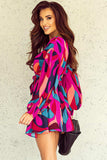 Printed Surplice Neck Tie Waist Dress - Trendsi - Flyclothing LLC