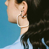 Stainless Steel Oil Drip Cuff Earrings - Trendsi - Flyclothing LLC