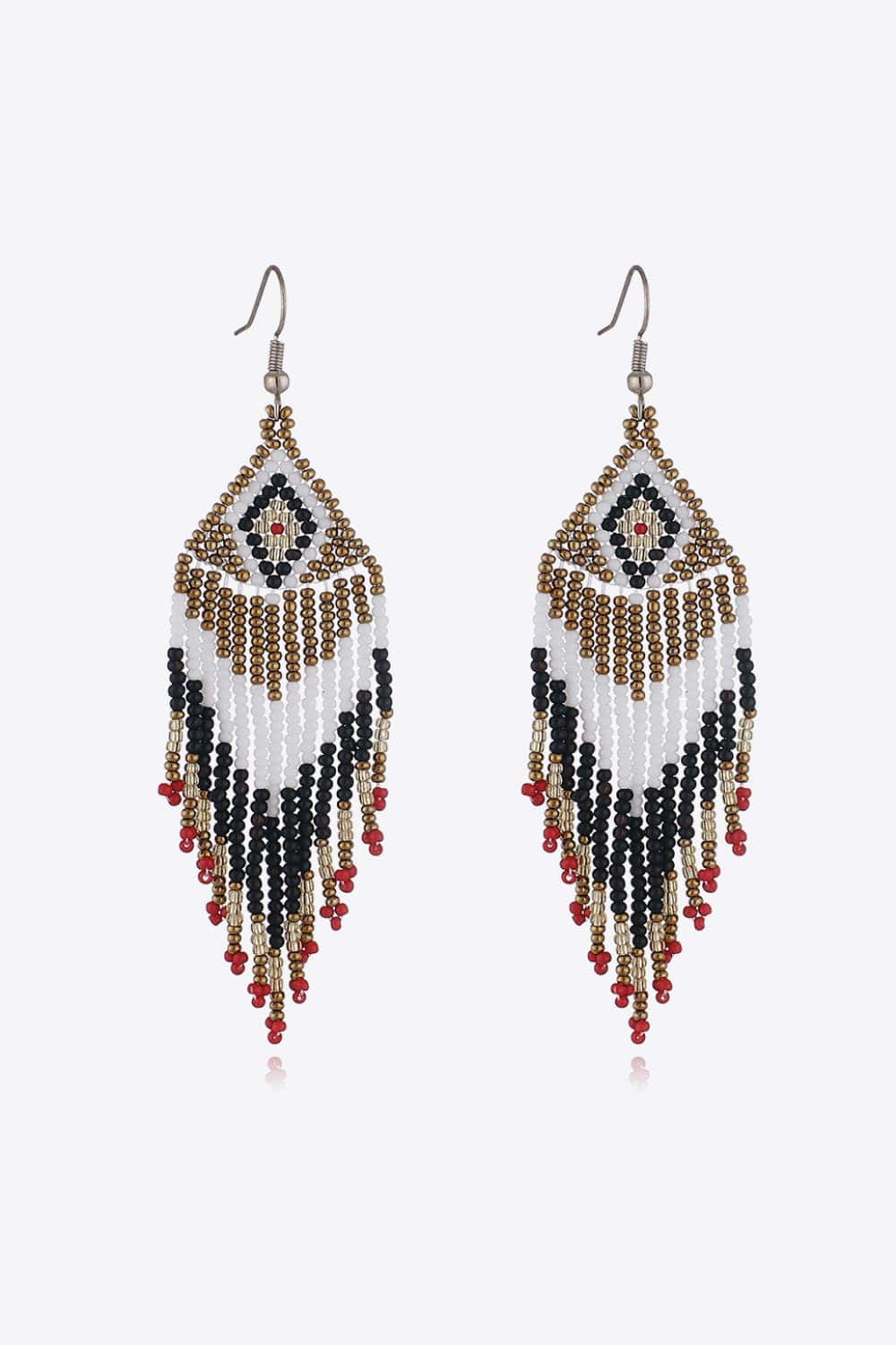 Beaded Dangle Earrings - Trendsi - Flyclothing LLC
