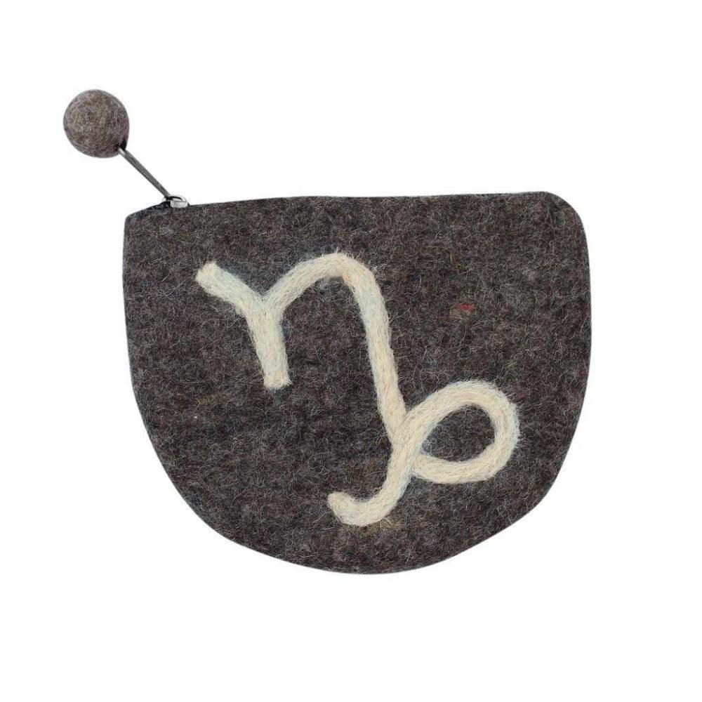 Felt Capricorn Zodiac Coin Purse - Global Groove - Global Groove
