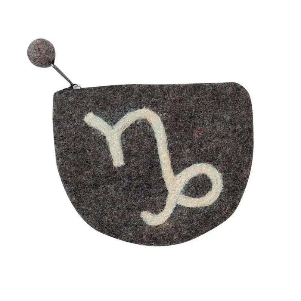 Felt Capricorn Zodiac Coin Purse - Global Groove - Global Groove - Flyclothing LLC