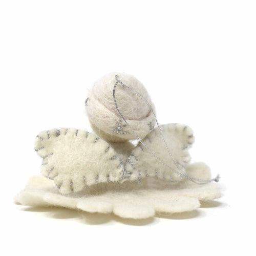 White Angel Felt Ornament - Global Groove (H) - Global Groove (H) - Flyclothing LLC