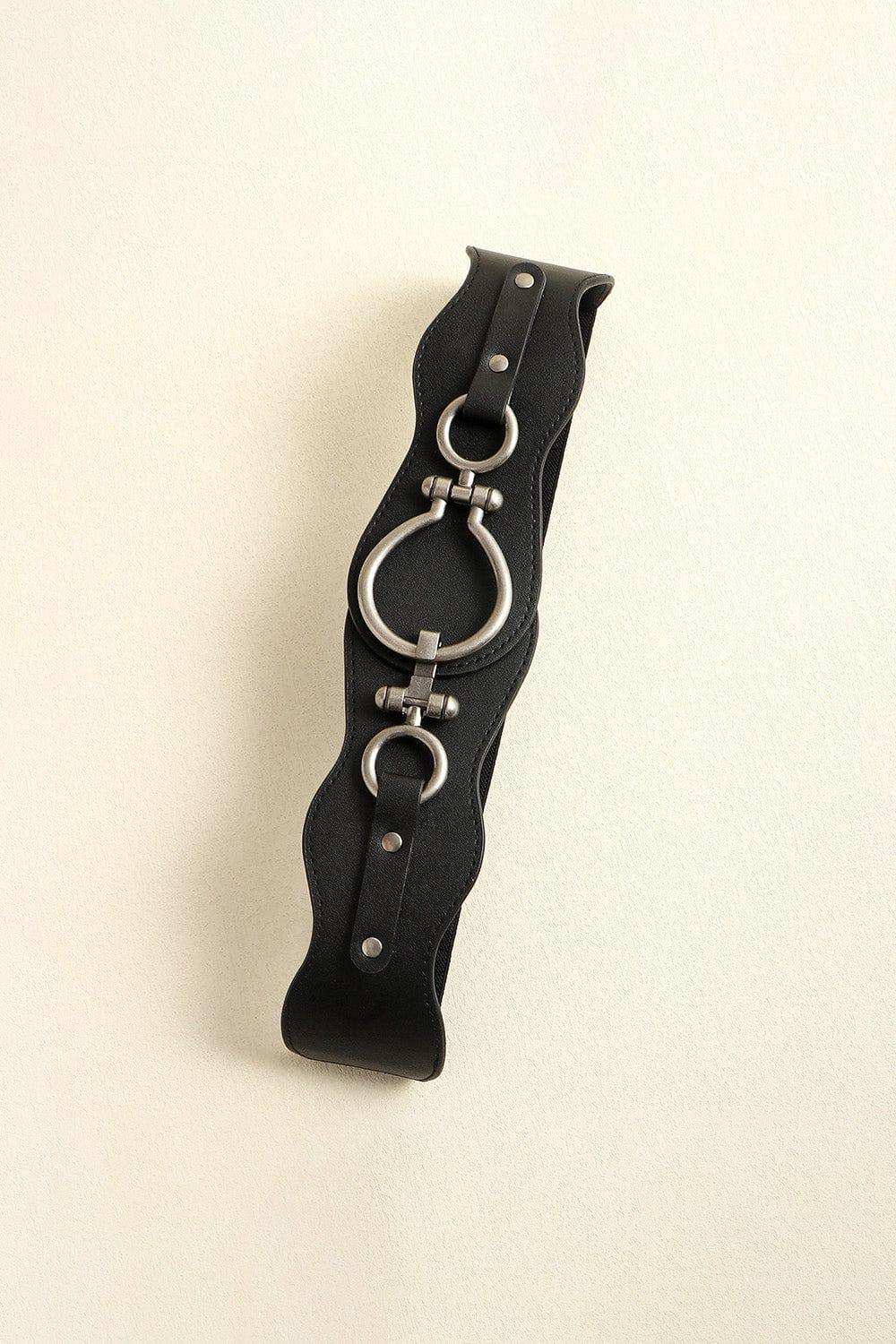 PU Leather Zinc Alloy Buckle Belt - Trendsi - Flyclothing LLC