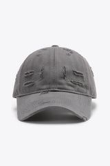 Distressed Adjustable Baseball Cap - Trendsi - Flyclothing LLC