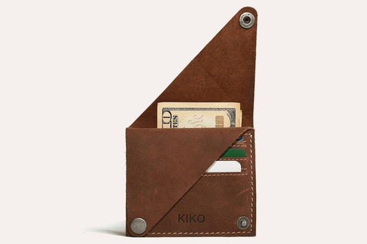 Kiko Leather Wing Fold Card Case - Flyclothing LLC
