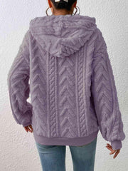 Drawstring Long Sleeve Hoodie - Trendsi