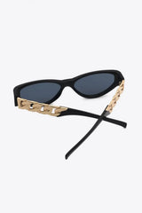 Chain Detail Temple Cat Eye Sunglasses - Trendsi - Flyclothing LLC