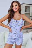Floral Tied Cami and Shorts Pajama Set - Trendsi - Flyclothing LLC