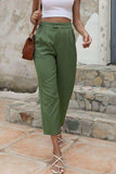 Straight Leg Cropped Pants with Pockets - Trendsi - Flyclothing LLC