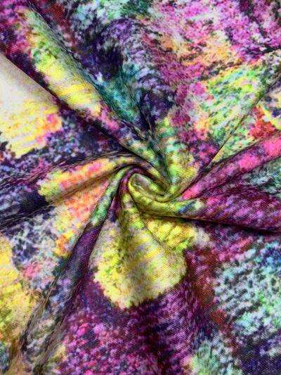 Plus Size Printed Round Neck Long Sleeve Dress - Trendsi - Flyclothing LLC