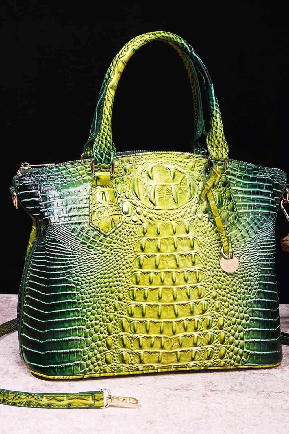 Gradient PU Leather Handbag - Trendsi - Flyclothing LLC