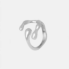 18K Gold-Plated Irregular Open Ring - Trendsi