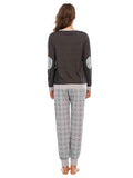 Long Sleeve Top and Polka Dot Pants Set - Trendsi