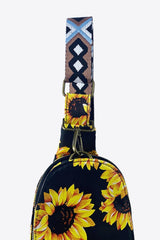 Printed PU Leather Sling Bag - Trendsi