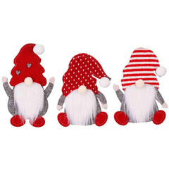3-Piece Faceless Gnome Cutlery Holders - Trendsi