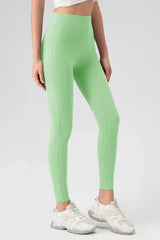 High Waist Skinny Active Pants - Trendsi - Flyclothing LLC