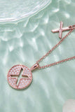 Moissanite U to Z Pendant Necklace - Trendsi - Flyclothing LLC
