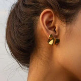 Irregular 18K Gold-Plated Earrings - Trendsi