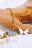 Butterfly Pendant Copper 14K Gold-Plated Necklace - Trendsi - Flyclothing LLC