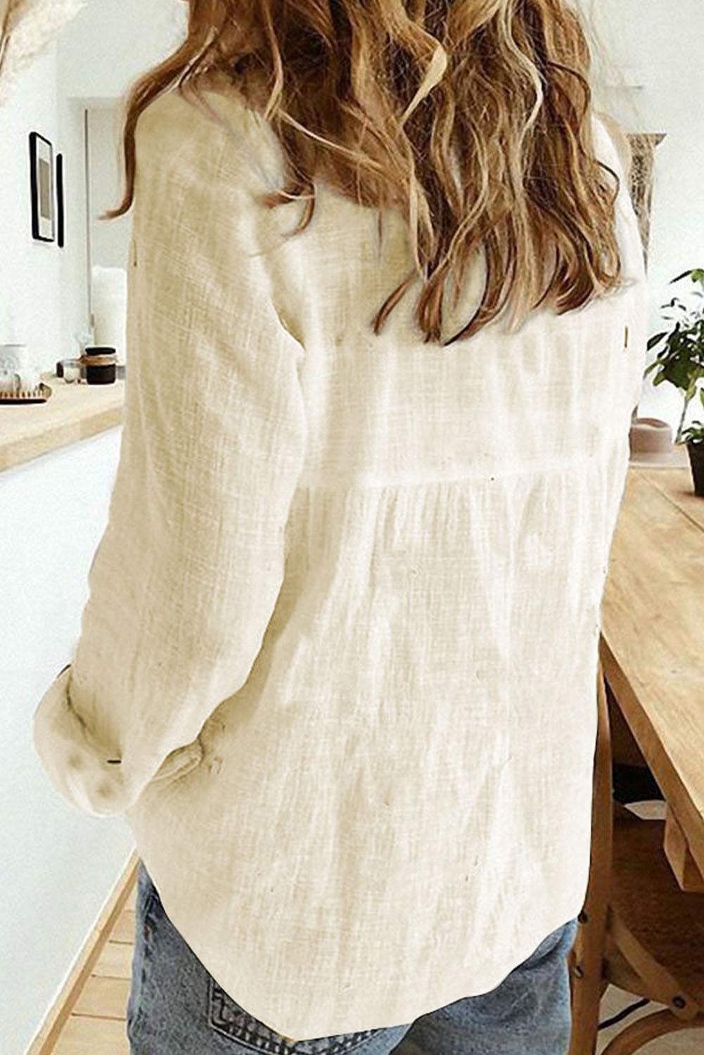 Button Up Long Sleeve Shirt - Trendsi - Flyclothing LLC