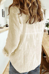 Button Up Long Sleeve Shirt - Trendsi - Flyclothing LLC