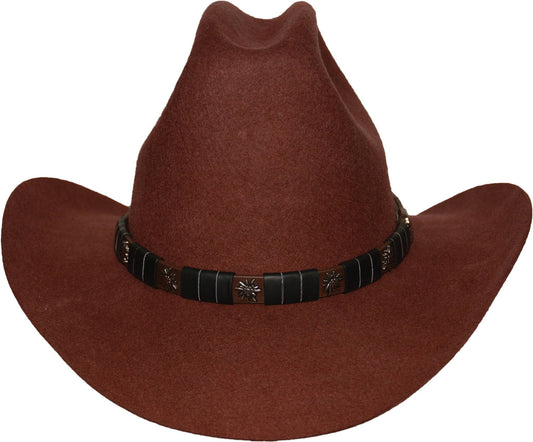 Rockmount Clothing Rust Wool Felt Cattleman Western Cowboy Hat