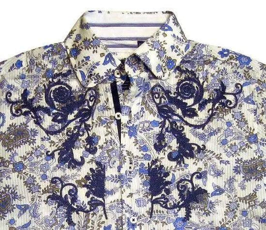 English Laundry Meravain Paisley Shirt - English Laundry Clothing