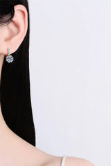 4 Carat Moissanite 925 Sterling Silver Earrings - Trendsi - Flyclothing LLC