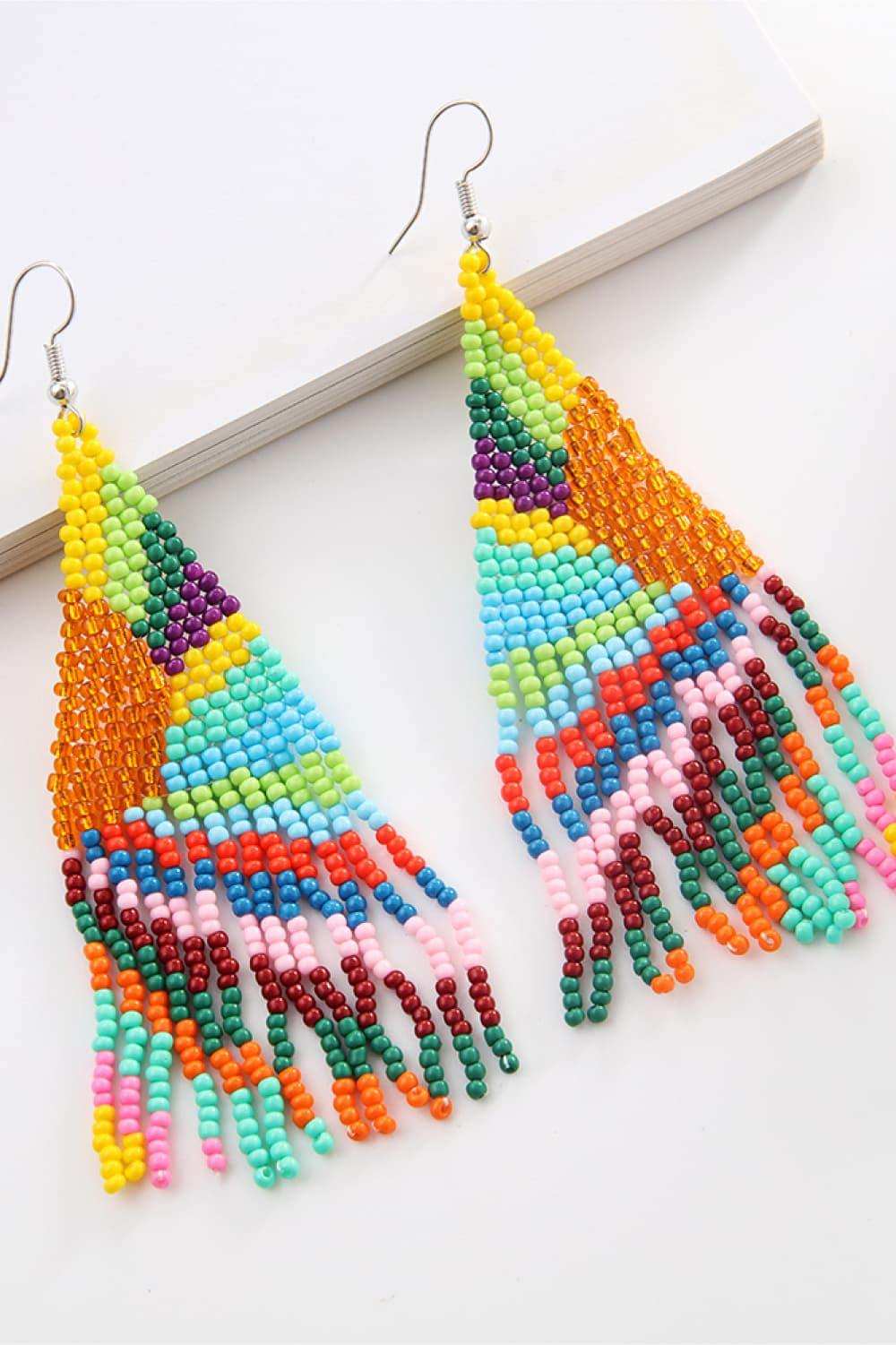 Beaded Dangle Earrings - Trendsi - Flyclothing LLC
