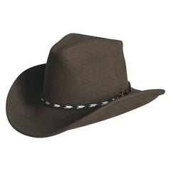 Crushable Brown Felt Western Cowboy Hat - Rockmount Clothing