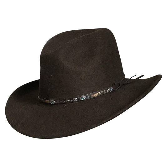 Crushable Brown Felt Denver Western Cowboy Hat - Rockmount Clothing