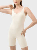 Wide Strap Active Romper - Trendsi - Flyclothing LLC