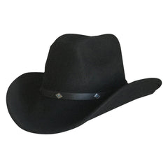 Crushable Black Felt Magic Pinch Western Cowboy Hat - Rockmount Clothing