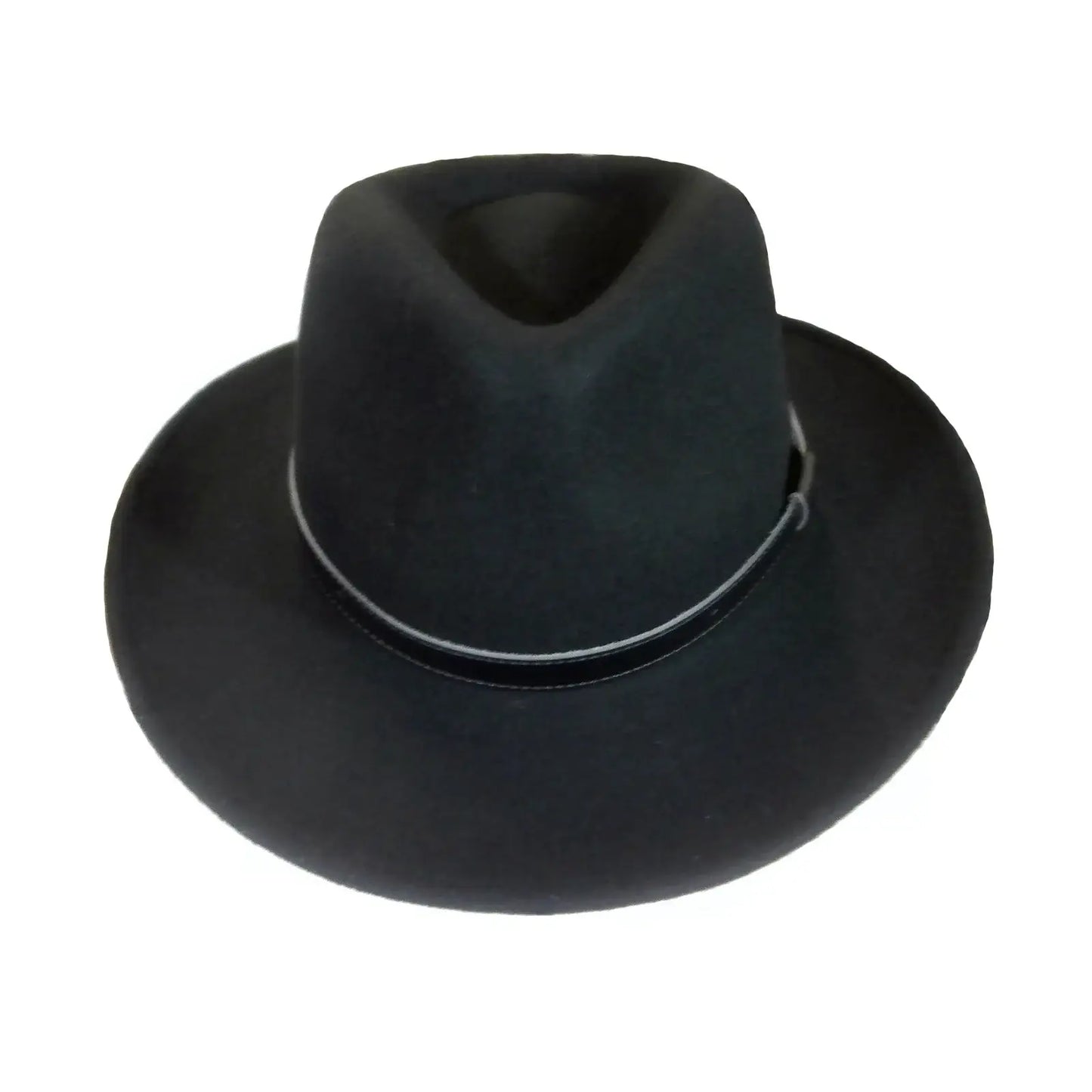 Rockmount Clothing Black Wool Felt Hat with Faux Leather Band - Rockmount Clothing - Flyclothing LLC