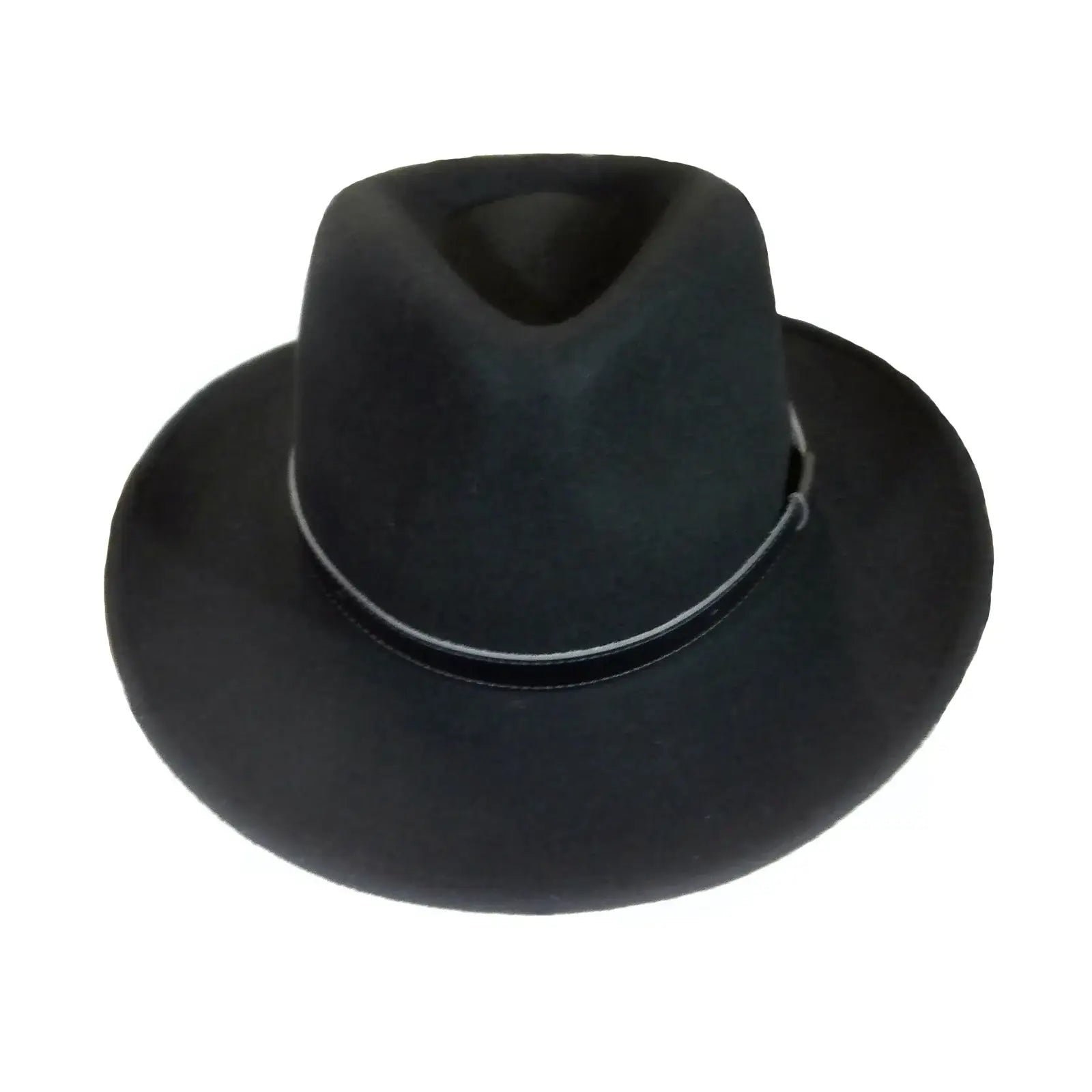 Rockmount Clothing Black Wool Felt Hat with Faux Leather Band - Rockmount Clothing - Flyclothing LLC