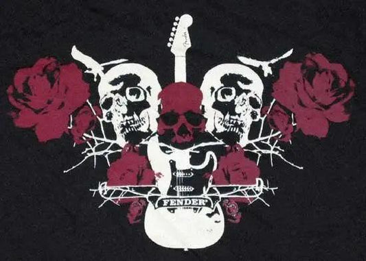 Fender Skull & Roses T-Shirt - Fender Clothing
