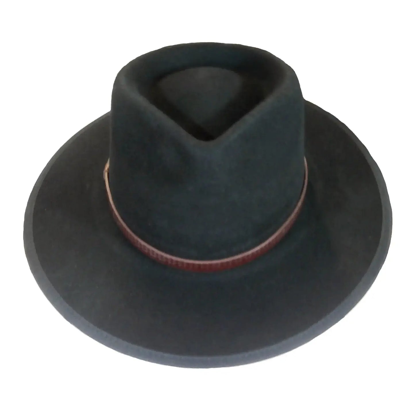 Rockmount Clothing Black Wool Felt Safari Hat with Faux Leather Band - Rockmount Clothing - Flyclothing LLC