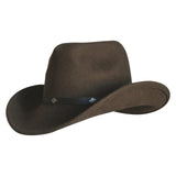 Crushable Brown Felt Magic Pinch Western Cowboy Hat - Rockmount Clothing - Flyclothing LLC